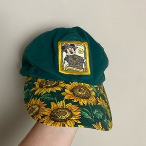 vintage minnie's flower seeds sunflower hat